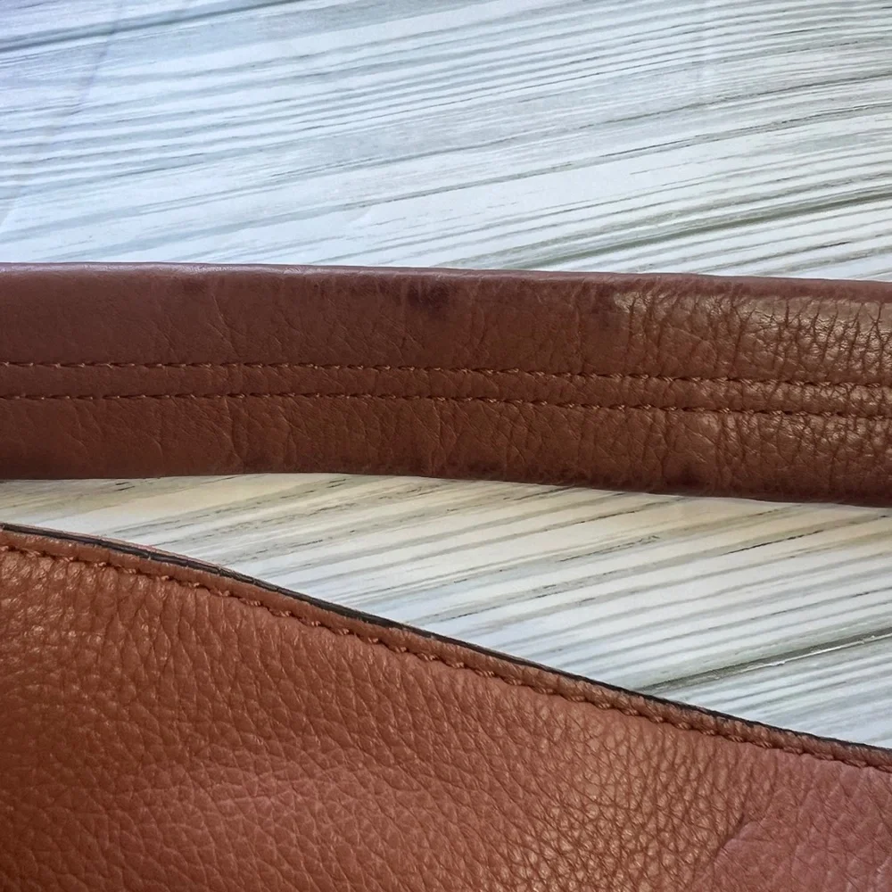 Rebecca‎ Minkoff Brown Leather Moto Hobo Tassel Fringe Shoulder Bag